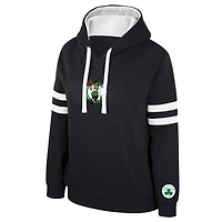 Women's Stadium Essentials Black Boston Celtics Road Game Pullover Hoodie