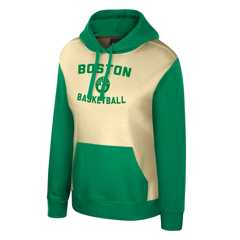 Women's Stadium Essentials Cream Boston Celtics Rafters Road Trip Hoodie