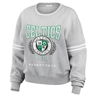 Sweat-shirt à capuche en molleton French Terry gris chiné Boston Celtics pour femme WEAR by Erin Andrews