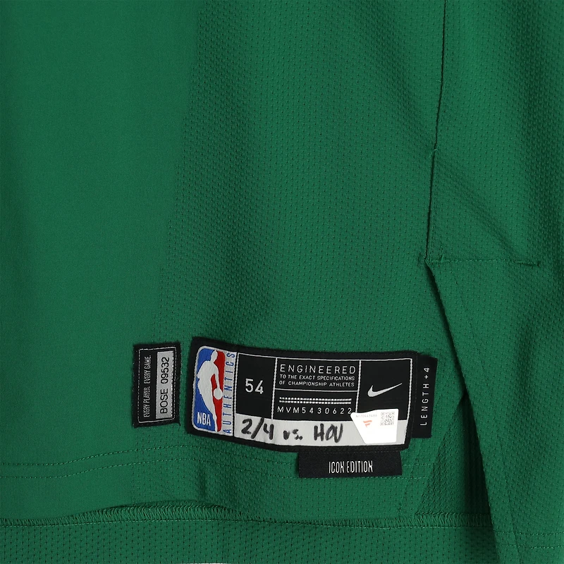 Maillot Nike vert Kelly n° 26 porté par Xavier Tillman Sr. (Boston Celtics) lors du match contre les Houston Rockets le 4 février 2026 - Taille 54+4