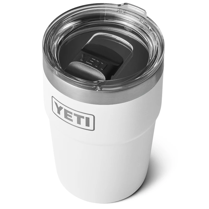 Gobelet empilable Rambler blanc YETI Boston Celtics 473 ml avec couvercle Magslider