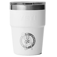 Gobelet empilable Rambler blanc YETI Boston Celtics 473 ml avec couvercle Magslider