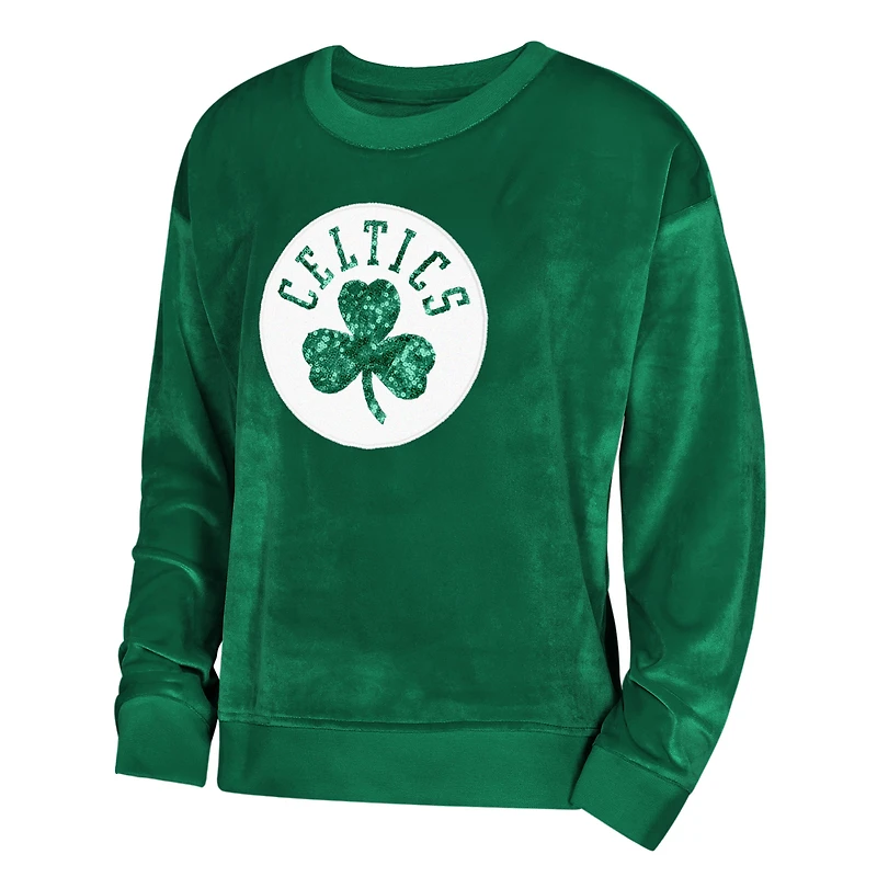 Sweat-shirt vert Kelly pour jeunes filles Outerstuff des Boston Celtics Step Back