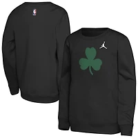 Youth Jordan Brand Black Boston Celtics Courtside Statement Edition Sweatshirt