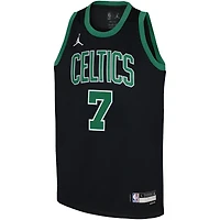 Youth Jordan Brand Jaylen Brown Black Boston Celtics Swingman Jersey - Statement Edition