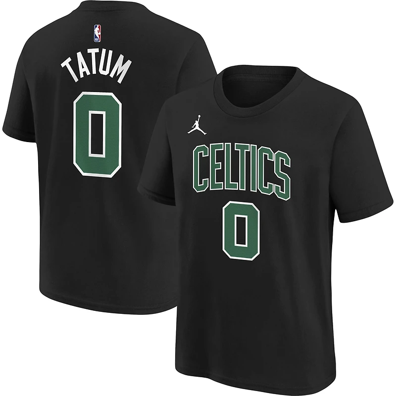 T-shirt Jordan Brand Jayson Tatum pour jeune Boston Celtics Statement Edition avec nom et numéro de joueur