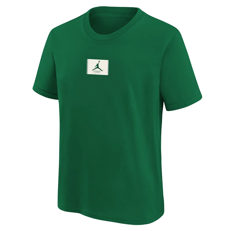 T-shirt Jordan Brand Kelly Green pour jeunes Boston Celtics Courtside Statement 85