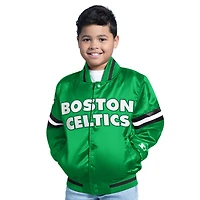 Veste universitaire à boutons-pression pour jeunes Boston Celtics Scrimmage Kelly Green