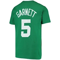 T-shirt avec nom et numéro Kevin Garnett Kelly Green Boston Celtics Hardwood Classics pour jeune