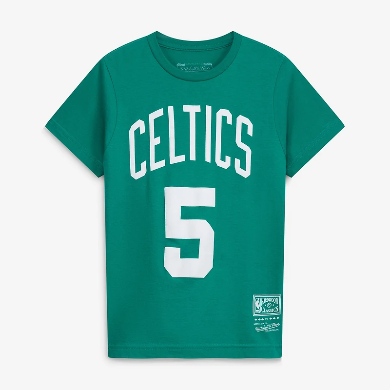 Youth Kevin Garnett Kelly Green Boston Celtics Hardwood Classics Name & Number T-Shirt