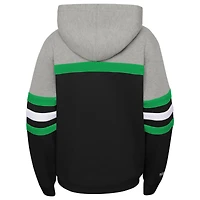 Sweat à capuche Mitchell & Ness noir/gris chiné pour jeune entraîneur des Boston Celtics Hardwood Classics