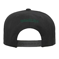 Casquette snapback noire Boston Celtics Team Script pour jeune Mitchell & Ness