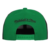 Casquette snapback Mitchell & Ness verte pour enfant, mascotte des Boston Celtics