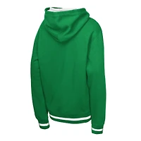Sweat à capuche en polaire Mitchell & Ness vert Kelly pour enfant, modèle Playmaker des Boston Celtics.