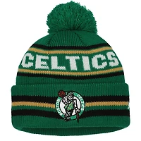 Youth New Era Kelly Green Boston Celtics Classic Cuffed Knit Hat with Pom