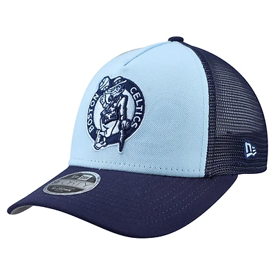 Casquette ajustable New Era bleu clair Boston Celtics Colorpack 9FORTY A-Frame Trucker pour jeune