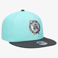 Youth New Era  Turquoise/Charcoal Boston Celtics 9FIFTY Snapback Hat