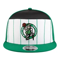 Youth New Era  White/Kelly Green Boston Celtics 2025 NBA Tip Off Split Panel 9FIFTY Snapback Hat