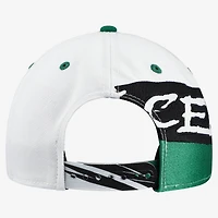 Casquette snapback New Era 9FIFTY blanche et vert Kelly pour jeunes, Boston Celtics.