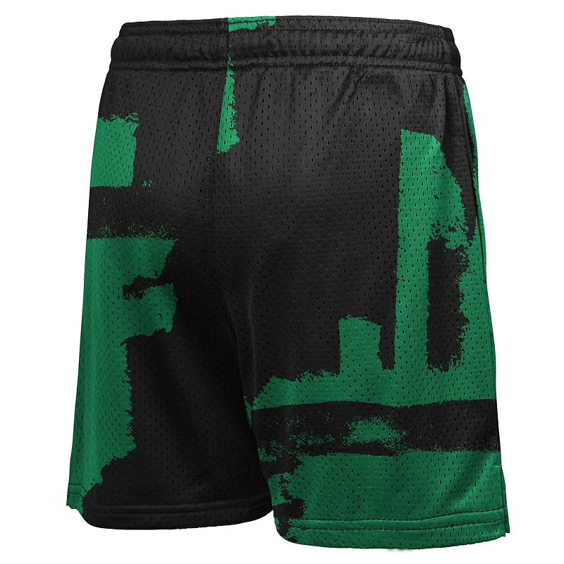 Youth Nike Black/Kelly Green Boston Celtics Courtside Pro Shot Dri-FIT Mesh Practice Shorts