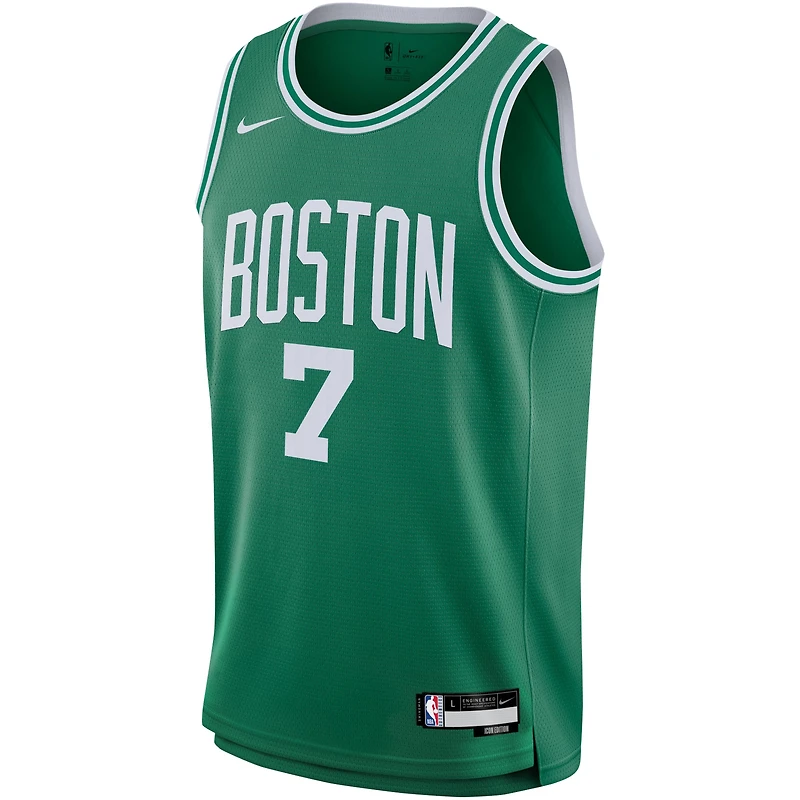 Maillot Nike Swingman pour jeunes Jaylen Brown Kelly Green Boston Celtics - Édition Icon