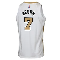 Youth Nike Jaylen Brown White Boston Celtics 2025/26 City Edition Swingman Jersey