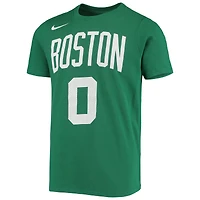 T-shirt performance Nike Jayson Tatum Kelly vert Boston Celtics Logo nom et numéro pour jeune