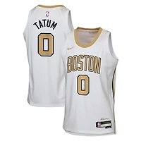 Maillot Swingman Nike Jayson Tatum blanc Boston Celtics édition City 2025/26 pour jeunes