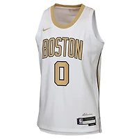 Youth Nike Jayson Tatum White Boston Celtics 2025/26 City Edition Swingman Jersey