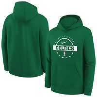 Youth Nike Kelly Green Boston Celtics Club Fleece Practice Hoodie