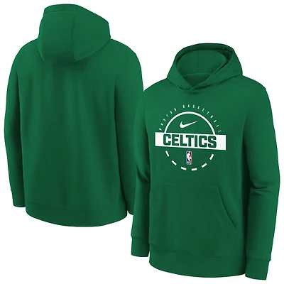 Youth Nike Kelly Green Boston Celtics Club Fleece Practice Hoodie