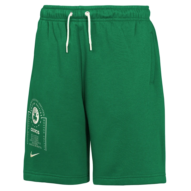 Short en molleton Nike Kelly Green Boston Celtics Courtside Club pour jeune