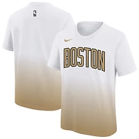 Youth Nike White/Gold Boston Celtics 2025/26 City Edition Max90 T-Shirt
