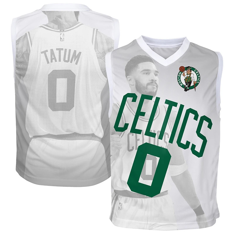 Youth Outerstuff Jayson Tatum White Boston Celtics Hometown Fashion Jersey