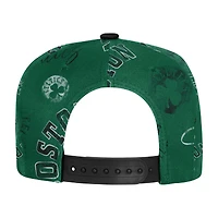 Youth Outerstuff  Kelly Green Boston Celtics Street Hooper Allover Print Snapback Hat