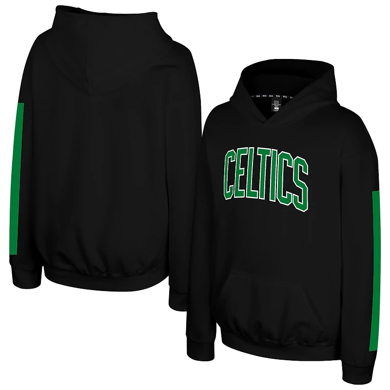 Youth Stadium Essentials Black Boston Celtics Legends City Star Hoodie