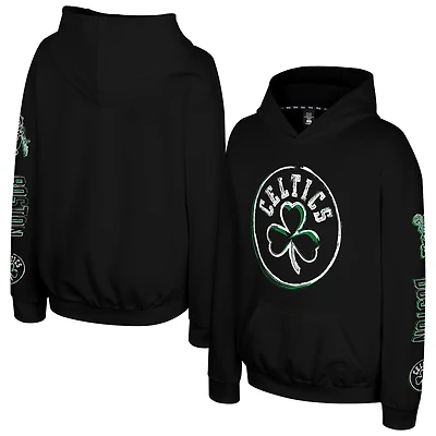 Youth Stadium Essentials Black Boston Celtics Legends Elementized Hoodie