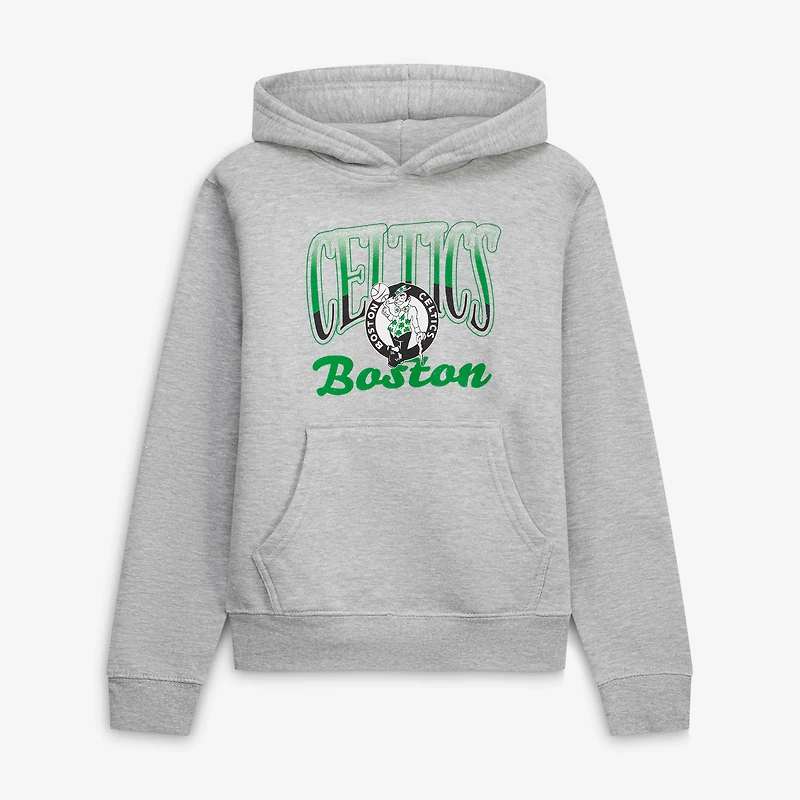 Youth Stadium Essentials  Heather Gray Boston Celtics Sky High Hoodie