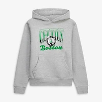 Youth Stadium Essentials  Heather Gray Boston Celtics Sky High Hoodie