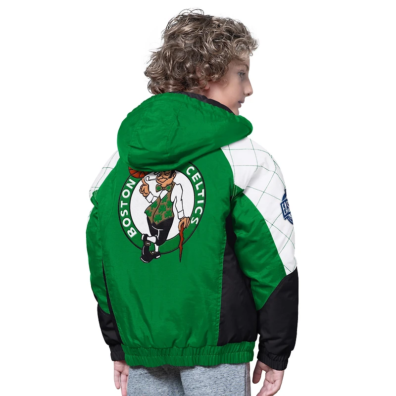 Veste à capuche zippée pour jeune joueur de Boston Celtics All Time Pro Jr., vert/noir Kelly