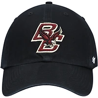 Men's '47 Black Boston College Eagles Clean Up Adjustable Hat
