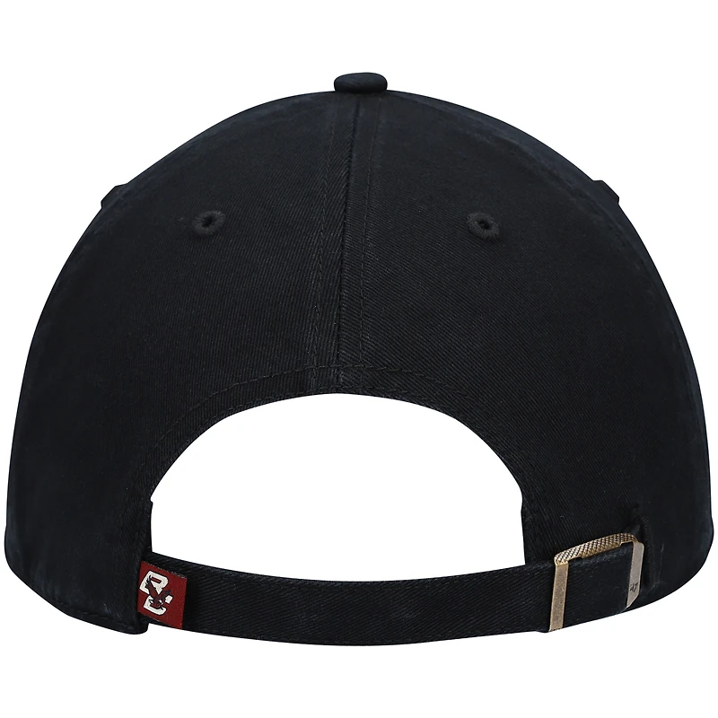 Men's '47 Black Boston College Eagles Clean Up Adjustable Hat