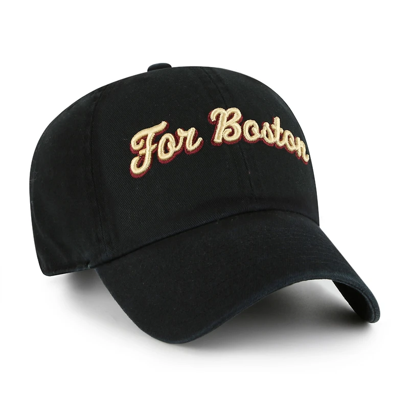Men's '47 Black Boston College Eagles Clean Up Adjustable Hat