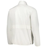 Veste adidas blanche Boston College Eagles Sideline AEROREADY Raglan Quarter-Zip pour hommes
