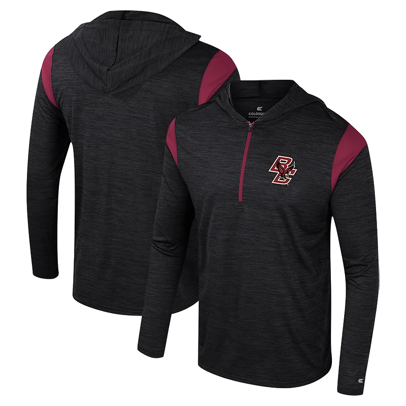Coupe-vent à demi-zip Colosseum Maroon Boston College Eagles Dozer pour homme