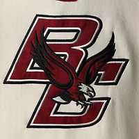 Sweat à capuche lacets Colosseum crème Boston College Eagles 2.0 pour hommes