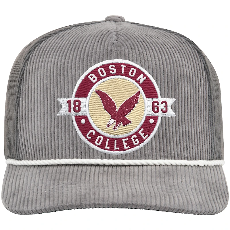 Men's Colosseum  Gray Boston College Eagles Where's My Hat Podium Adjustable Trucker Hat