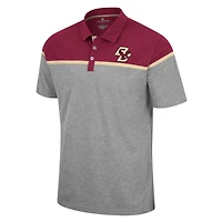 Polo Colosseum Heather Grey Boston College Eagles Chamberlain pour homme