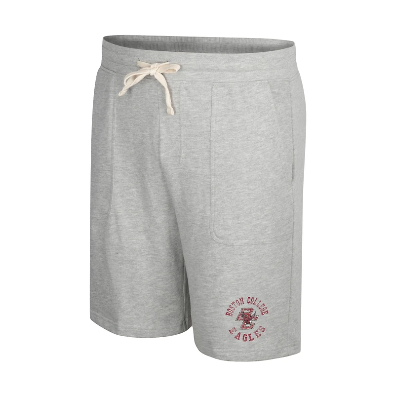 Short en éponge Colosseum Heather Gray pour homme, Boston College Eagles Love To Hear This