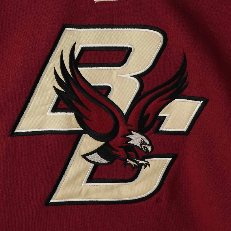 Sweat à capuche lacets Colosseum Maroon Boston College Eagles 2.0 pour hommes